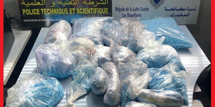 إحباط تهريب ضخم للمخدرات في ميناء بني أنصار: توقيف شخصين وحجز 53 ألف قرص مهلوس