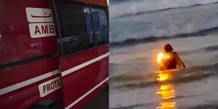 انتشال جثة تيكتوكر المفقود في شاطئ مرقالة بطنجة