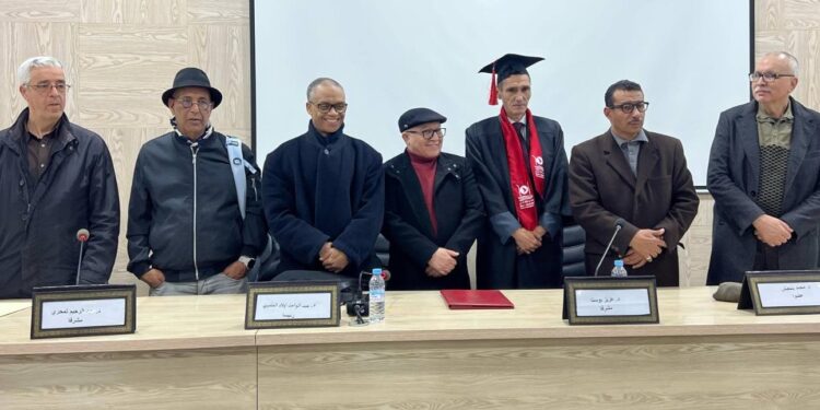 الدكتور حسن برهون ينال الدكتوراه بميزة مشرف جدا