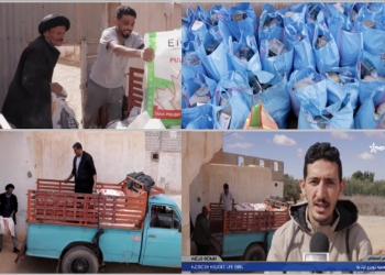 بالتعاون مع جمعية تيويزي أيت بلا..جمعية إيمال أيت كديرن توزع أكثر من 120 قفة غذائية على الأسر المعوزة بأيت إلوكان