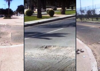 طلبة وأساتذة جامعة ابن زهر بأكادير يعانون من طريق محفرة.. والمجلس الجماعي خارج التغطية!