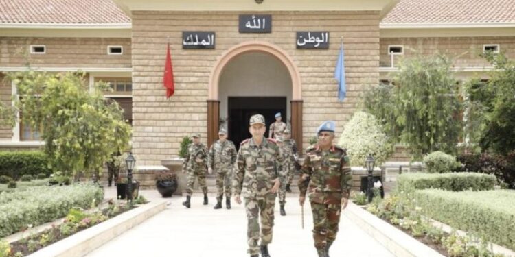 المفتش العام للقوات المسلحة الملكية يستقبل قائد قوة البعثة الأممية بالأقاليم الجنوبية للمملكة