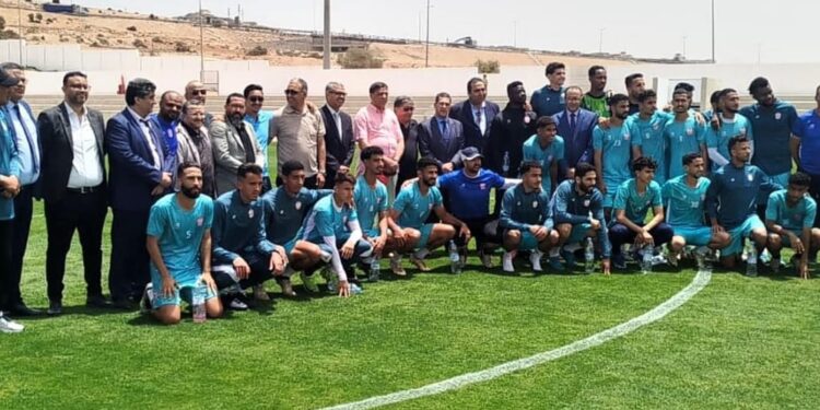 حضور لافت لسعيد أمزازي في تداريب الحسنية قبيل المباراة المصيرية