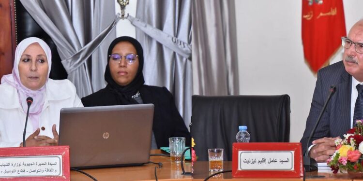 عامل إقليم تزنيت السيد عبد الرحمن الجوهري في لقاء تواصلي مع مهنيي قطاع الصحافة والإعلام