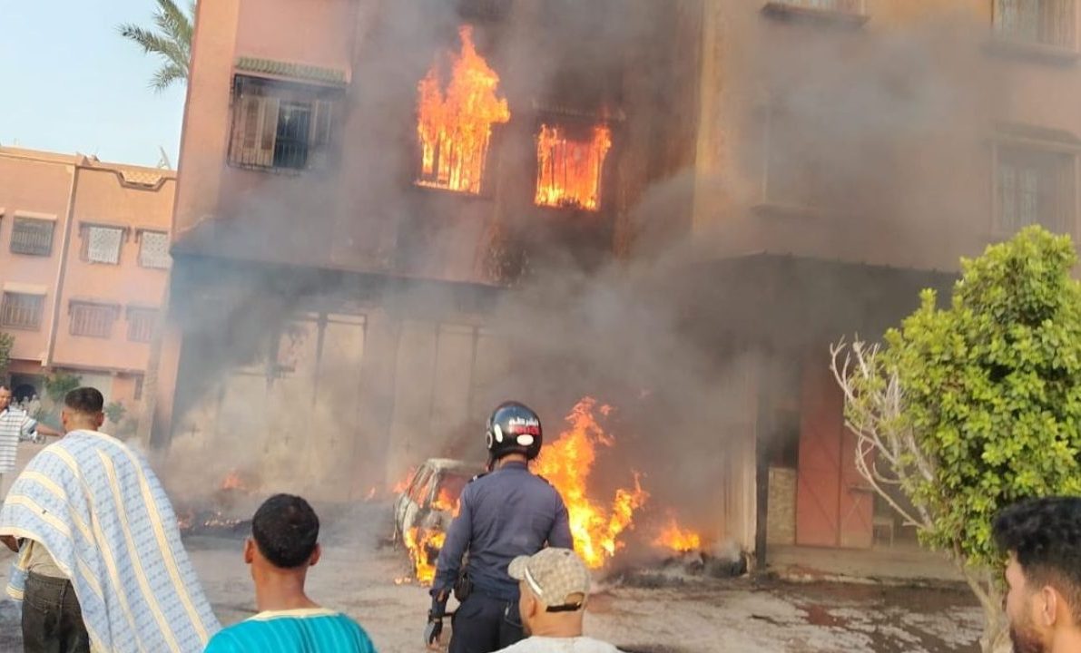 مراكش.. مصرع شخصين في حريق بدوار مولاي عزوز الملك بالمنطقة الحضرية النخيل