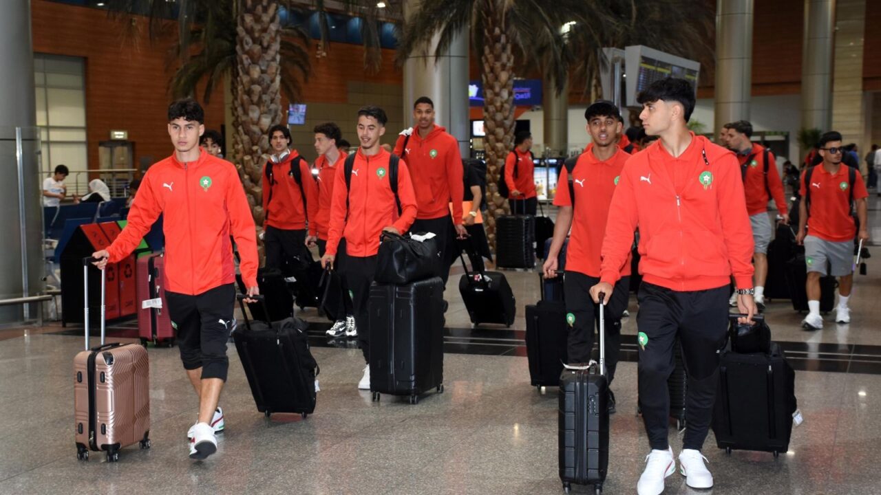 بعثة المنتخب الوطني لأقل من 17 سنة تصل الى قطر