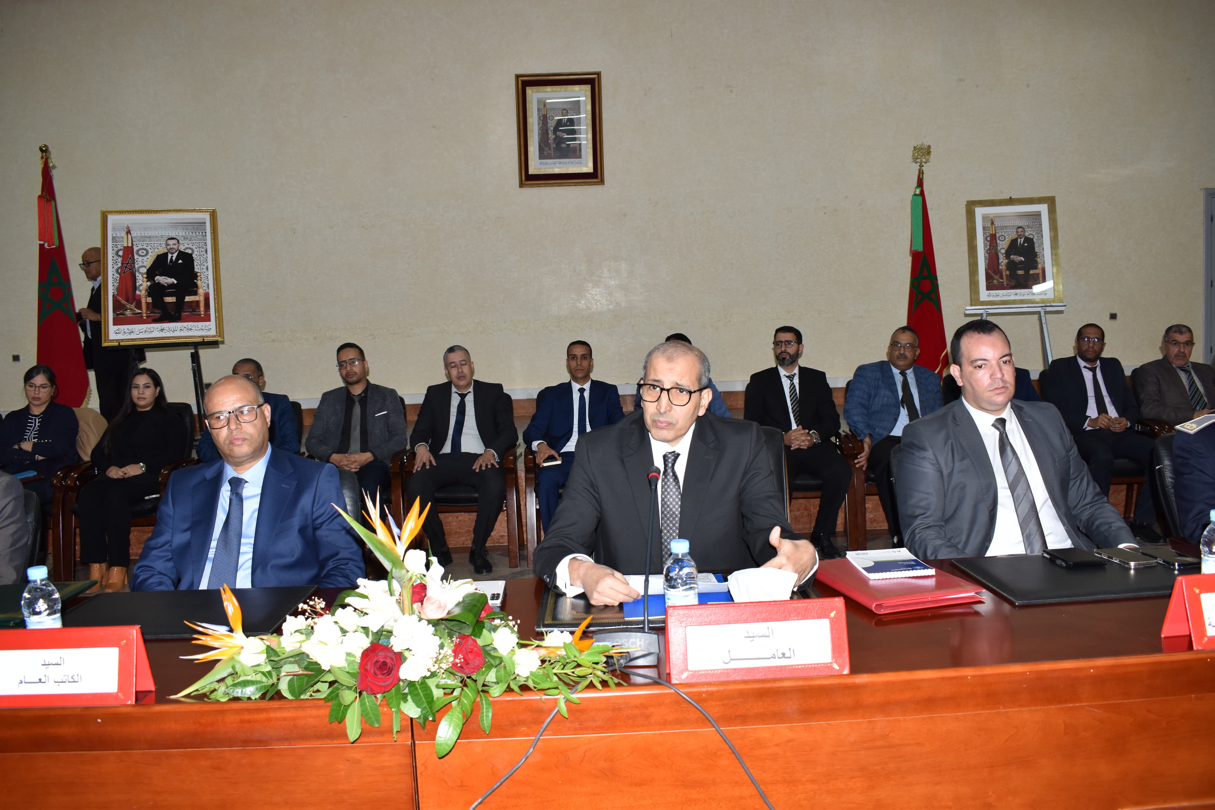 اشتوكة ايت باها. تنصيب الكاتب العام الجديد للعمالة ، وقائد الملحقة الإدارية الأولى لبيوكرى.