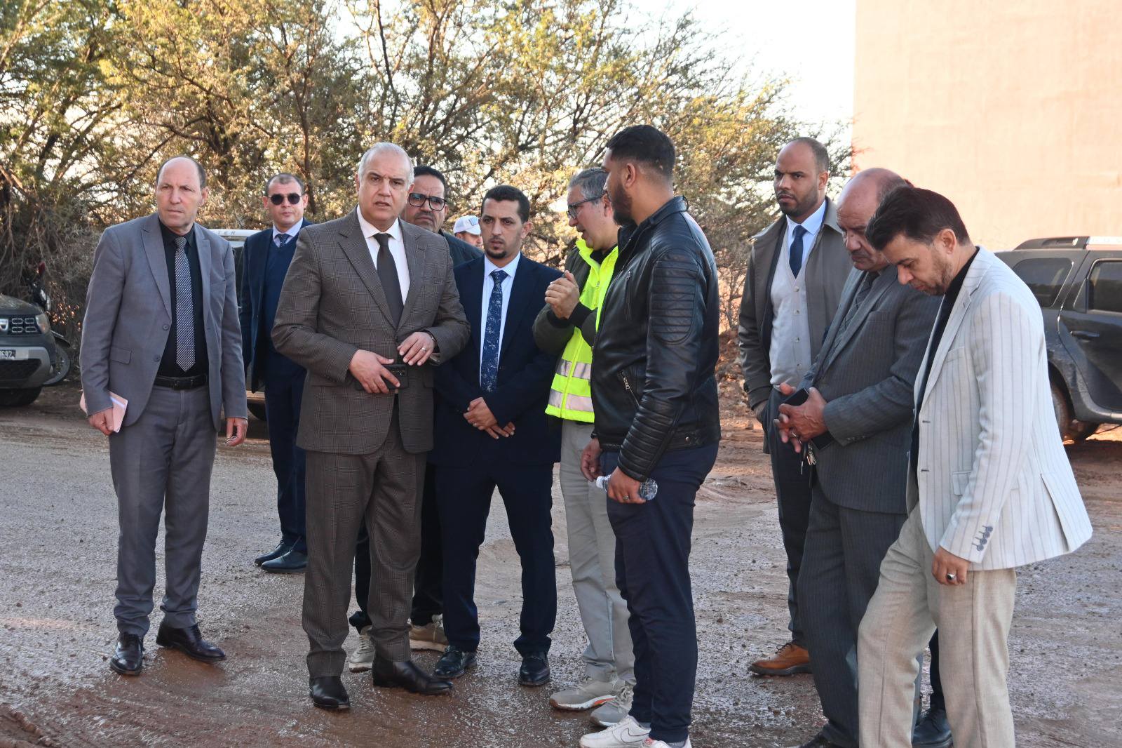 عامل عمالة إنزكان أيت ملول يتفقد الأوراش التنموية بجماعة التمسية.