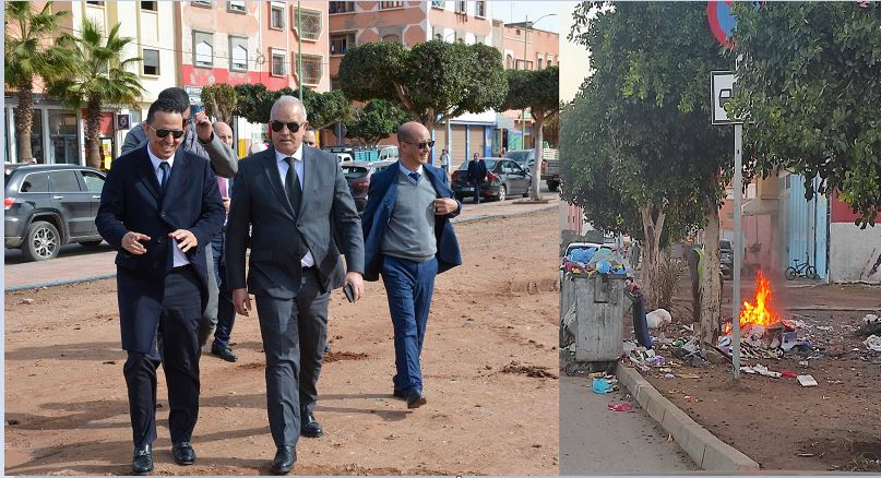 اجتماع مستعجل وزيارة ميدانية تكشف واقع النظافة بأيت ملول… العامل يضع الجماعة أمام مسؤولياتها