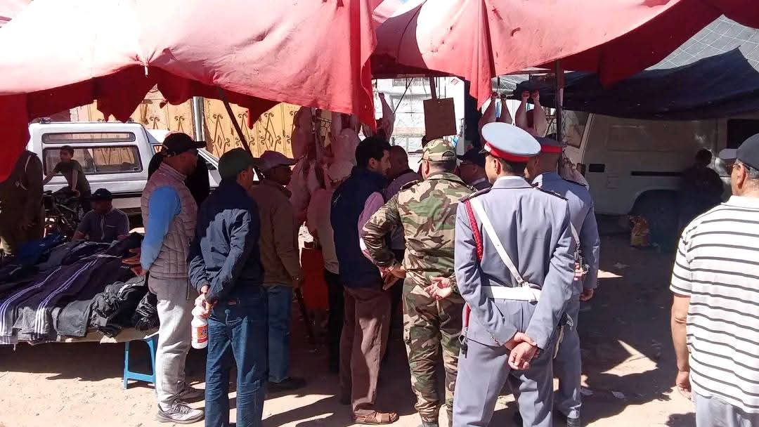 حجز لحوم فاسدة بسوق بلفاع في حملة لحماية صحة المستهلكين