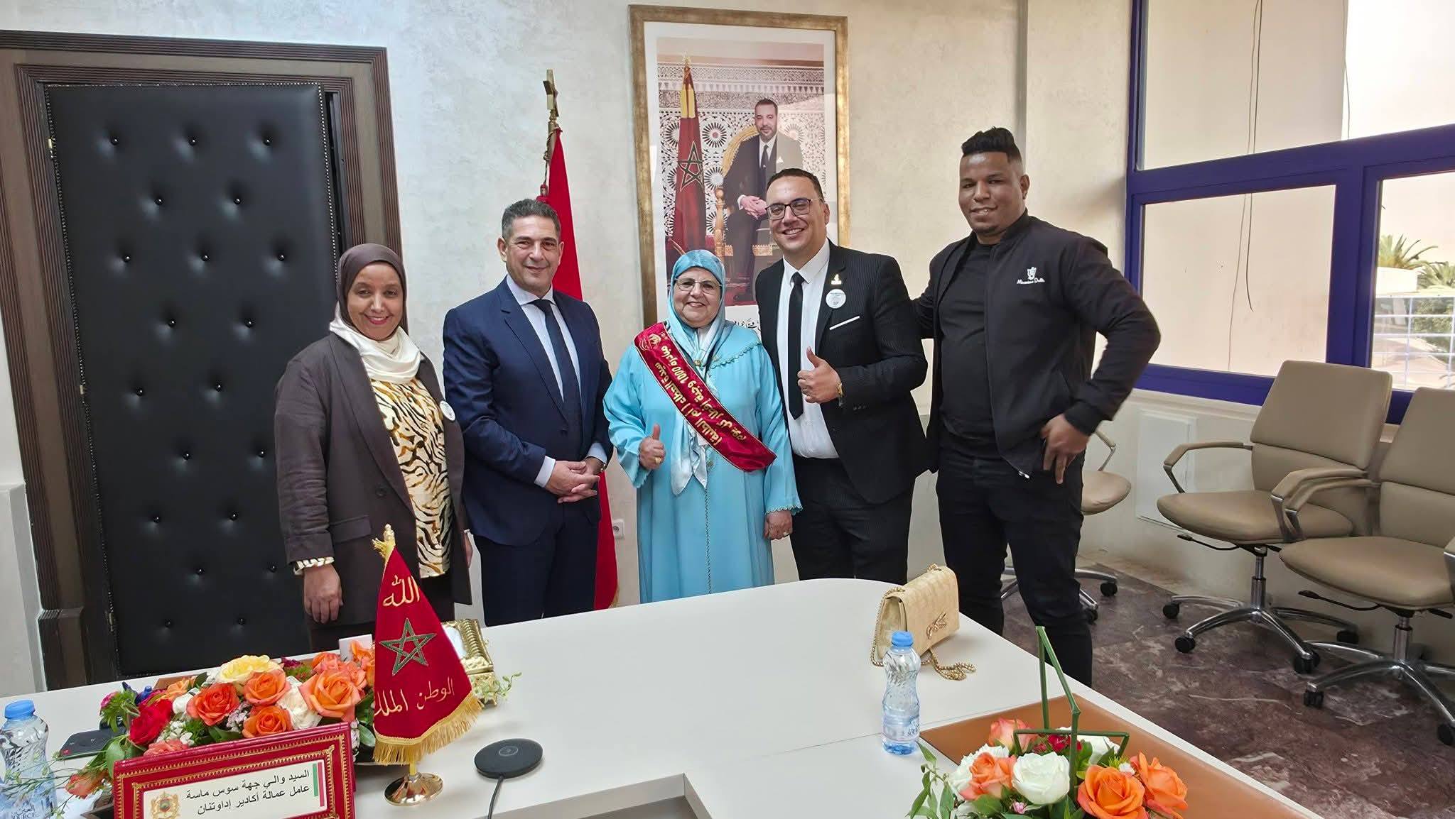 والي جهة سوس ماسة يستقبل أعضاء جمعية “سند الأجيال”: اعتراف رسمي بعطاء يتجاوز الحدود الوطنية.