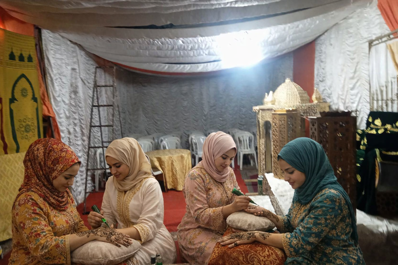 ترسيخاً لقيم التكافل.. حفل نقش الحناء يزين ليالي رمضان في آيت ملول