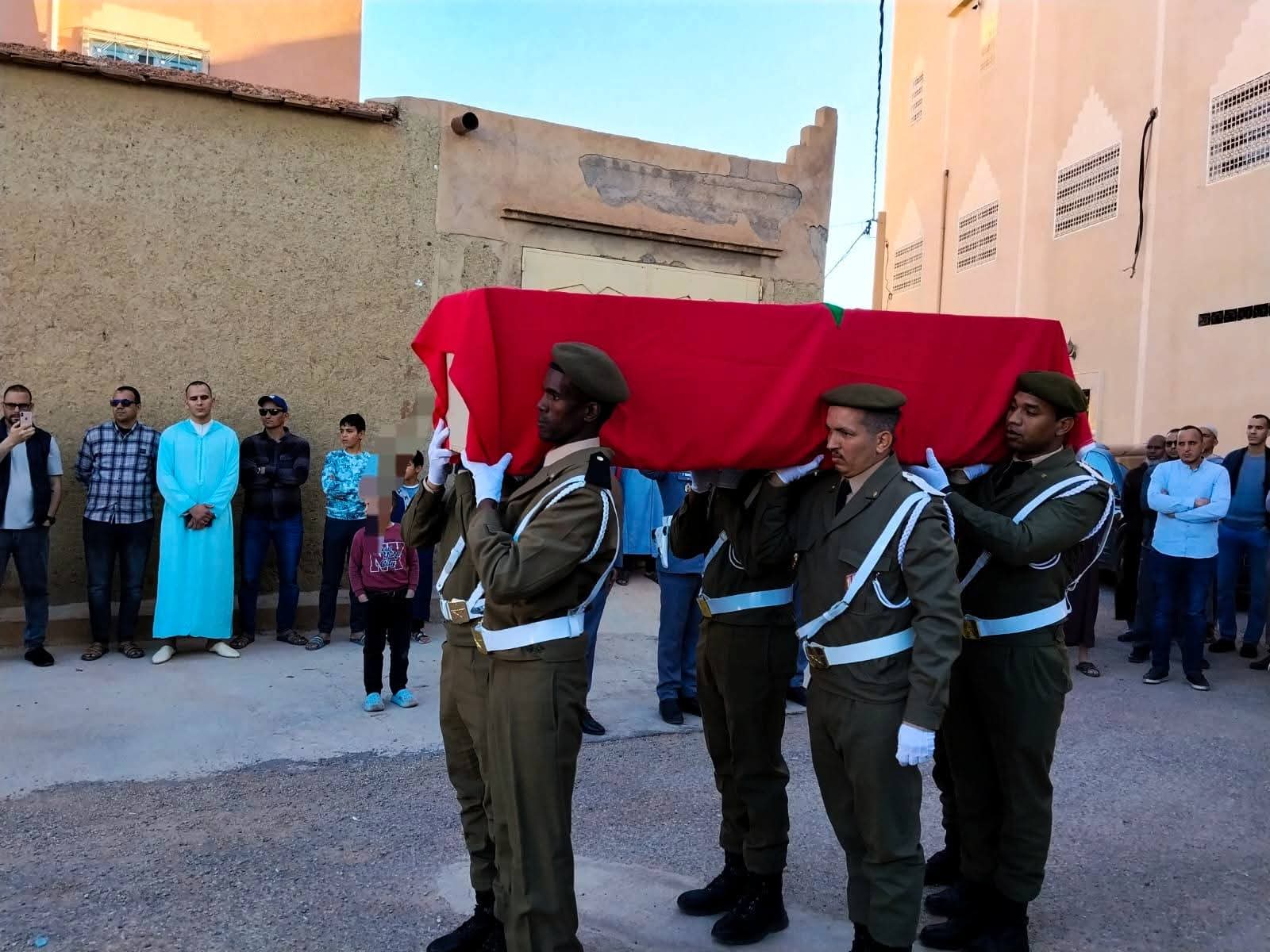 زاكورة تشيع أحد أبنائها: تشييع جثمان قائد الملحقة الإدارية الأولى بالقليعة إلى مثواه الأخير