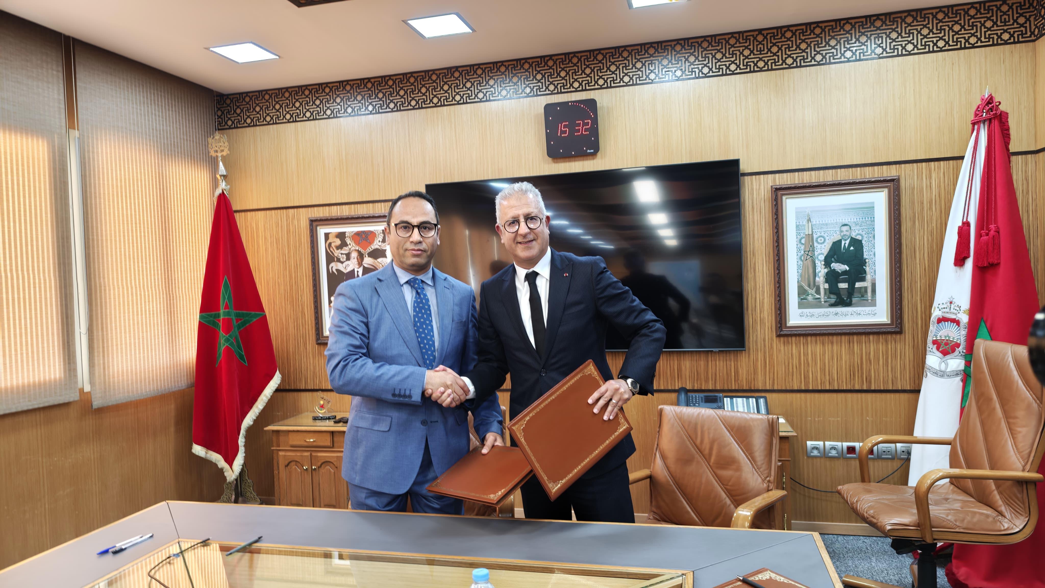 توقيع اتفاقية شراكة بين مؤسسة محمد السادس للأعمال الاجتماعية لموظفي الأمن الوطني والمكتب الوطني للسكك الحديدية.