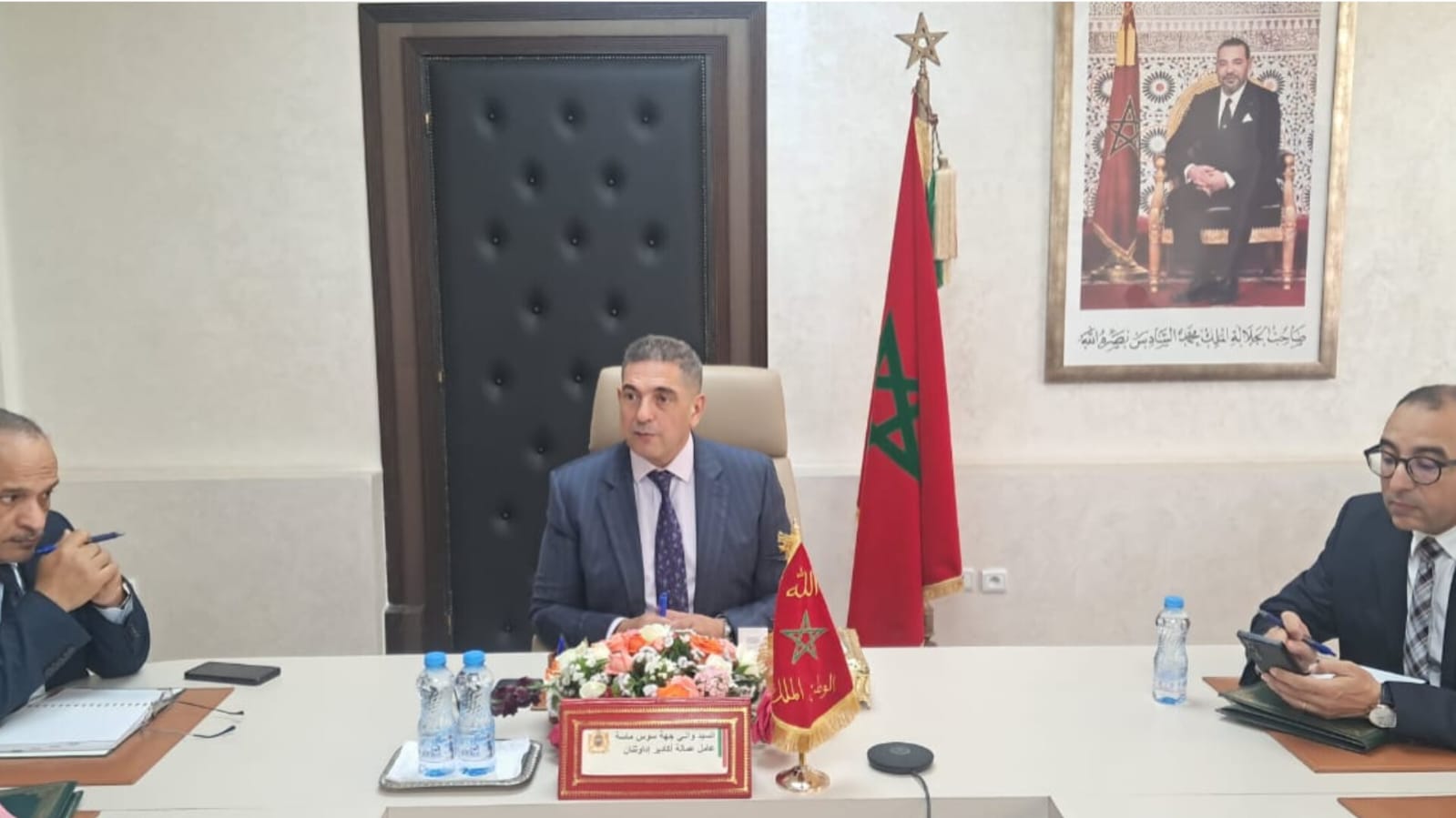 والي جهة سوس ماسة يترأس اجتماع اللجنة الإقليمية للتنمية البشرية بأكادير إداوتنان