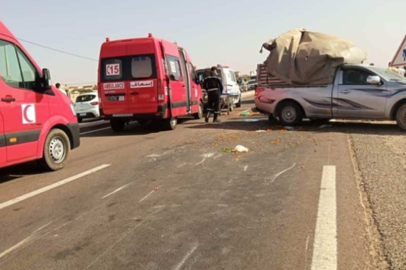 مصرع شخص وإصابة 17 عاملا فلاحيا في انقلاب “بيكوب” بضواحي فاس