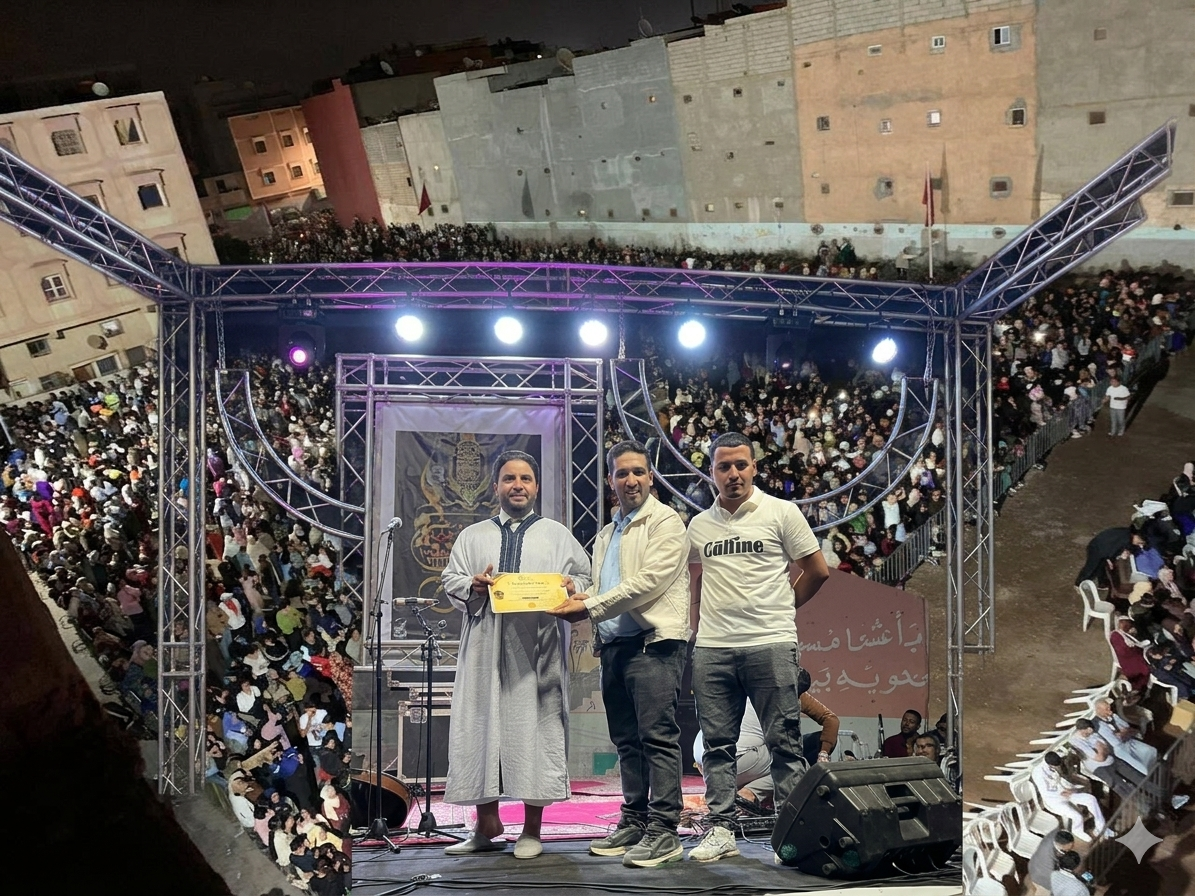 البرلماني خالد الشناق ينوّه بالنجاح الباهر لكرنفال بوجلود بحي الحرش ويشيد بمهندسيه الشباب