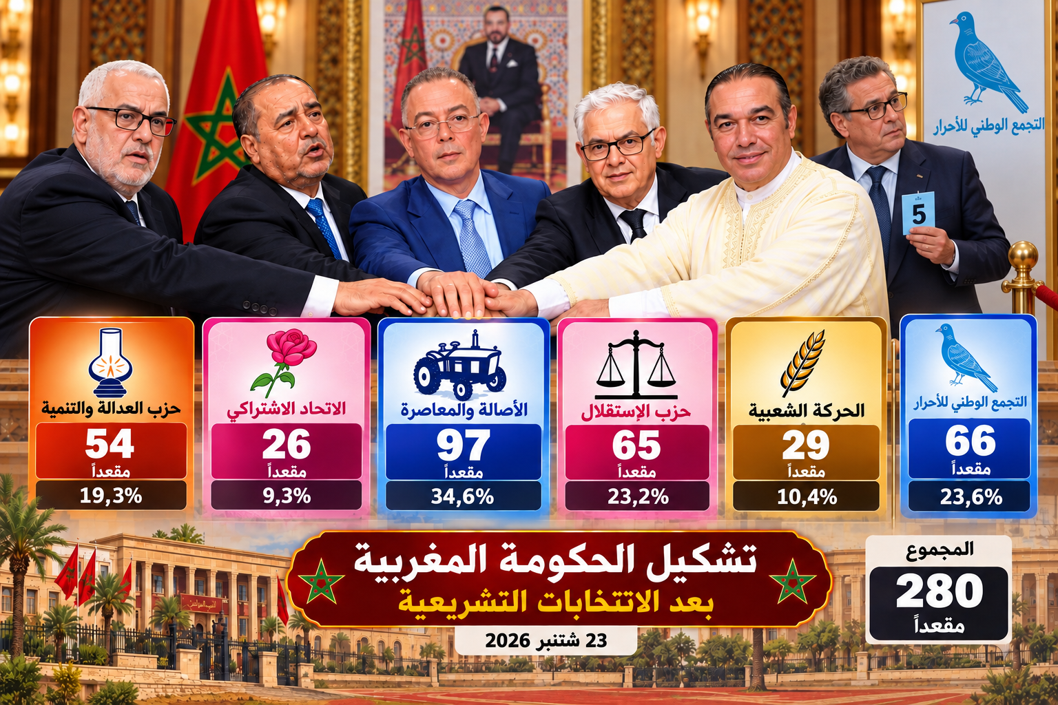سيناريوهات تشكيل الحكومة بقيادة البام…بنكيران يبدي موافقته دخول الحكومة يداً في يد مع لقجع