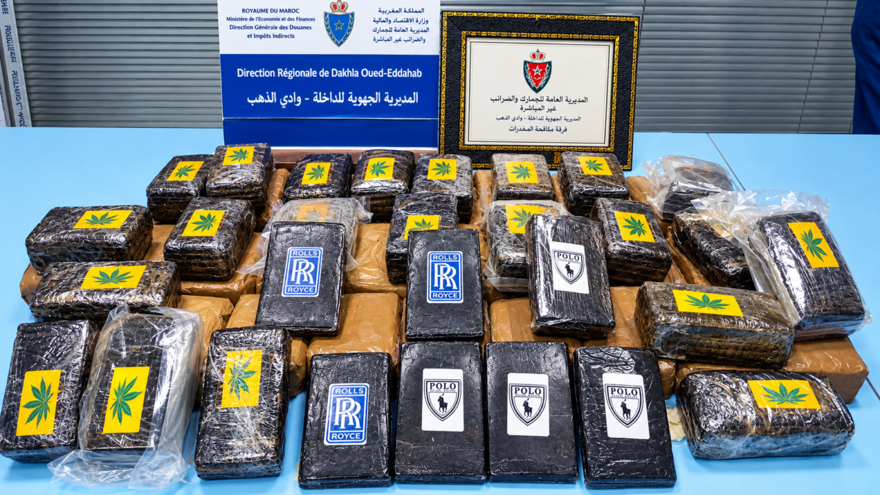 إحباط محاولة تهريب شحنة كبيرة من الشيرا بالكركرات وتوقيف سخصين