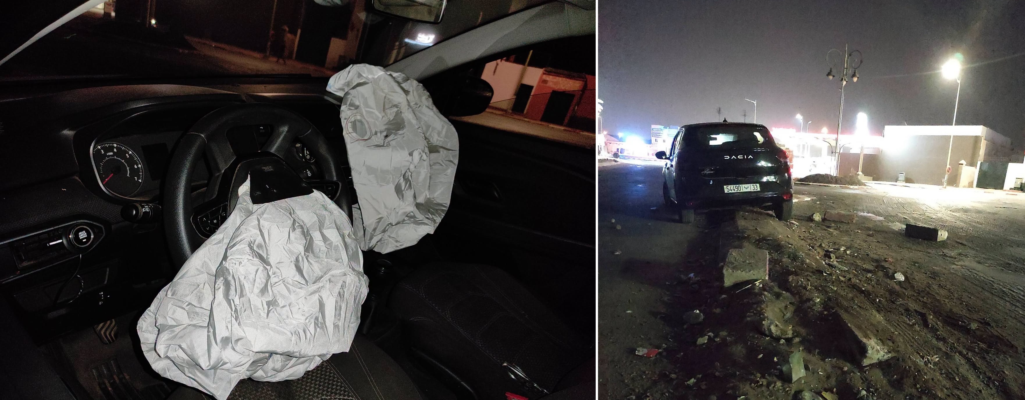 غياب الإنارة وعشوائية الأشغال يتسبان في حادثة سير خطيرة بشارع محمد السادس بأيت ملول